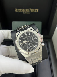 Thumbnail for Audemars Piguet ROYAL OAK SELFWINDING CHRONOGRAPH “50TH ANNIVERSARY” STEEL BRACELET BLACK DIAL (Ref # 26240ST.OO.1320ST.02) - WatchesOff5thWatch