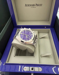 Thumbnail for Audemars Piguet Royal Oak Selfwinding Chronograph Domaine de Murtoli 41mm 18K White Gold Purple Dial Fixed Bezel (Ref 26240BC.OO.1320BC.01) - WatchesOff5thWatch