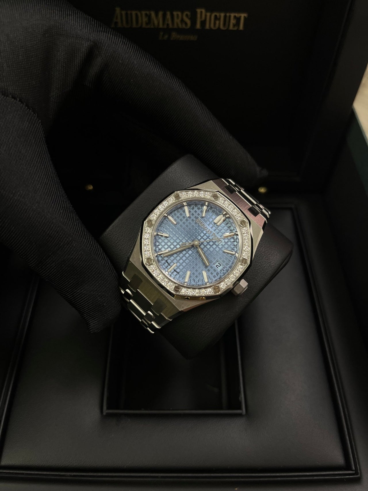 Audemars Piguet Royal Oak Selfwinding Ice Blue Dial 77451ST.ZZ.1361ST.03 - WatchesOff5th