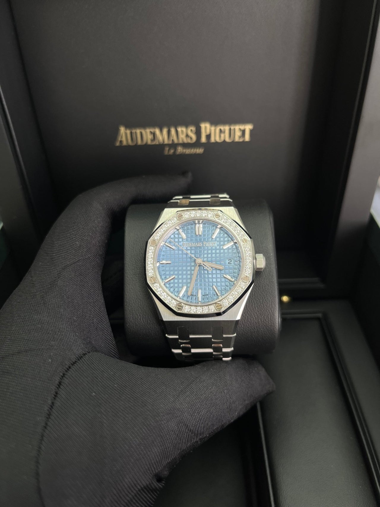 Audemars Piguet Royal Oak Selfwinding Ice Blue Dial 77451ST.ZZ.1361ST.03 - WatchesOff5th