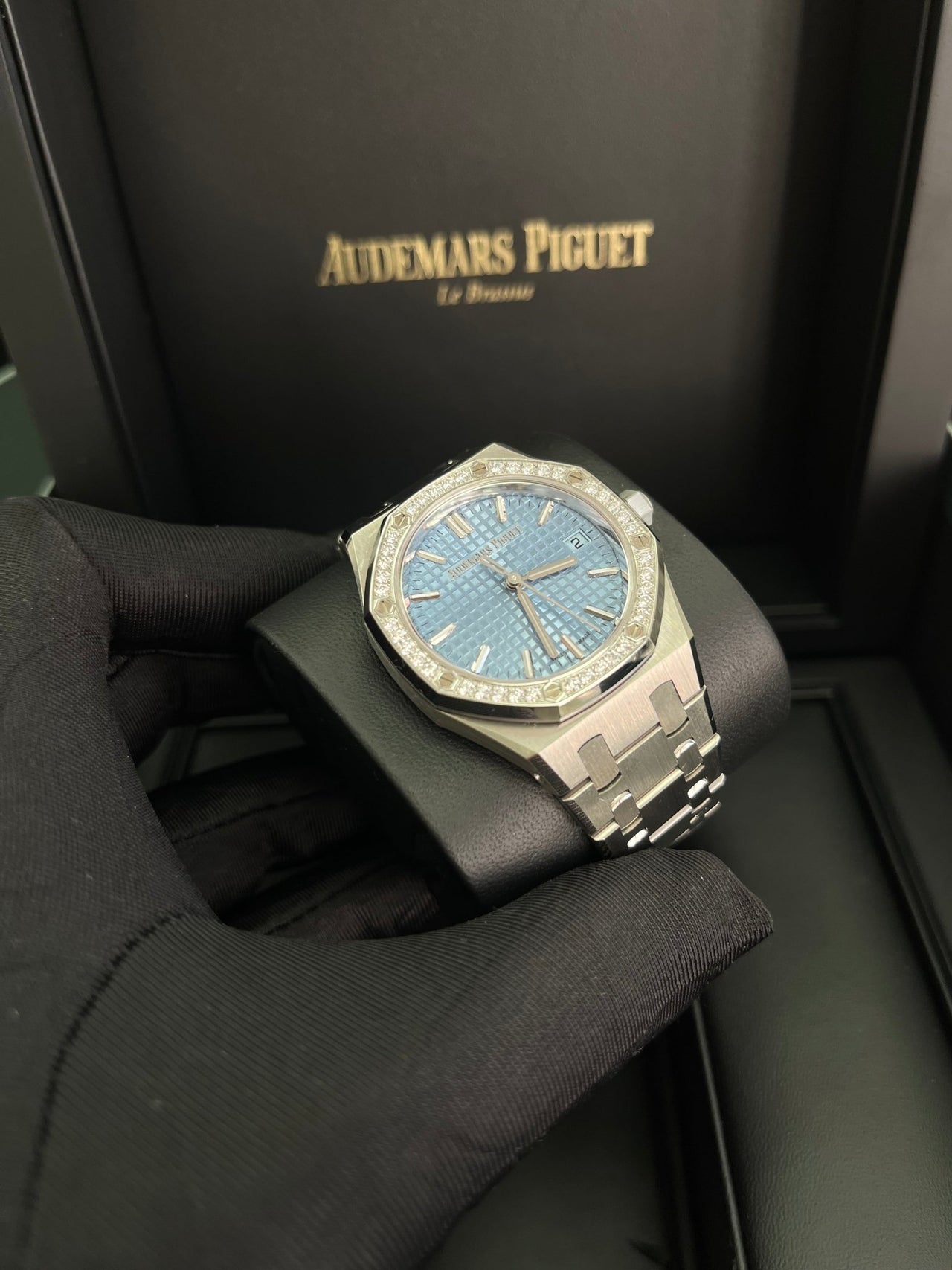 Audemars Piguet Royal Oak Selfwinding Ice Blue Dial 77451ST.ZZ.1361ST.03 - WatchesOff5th