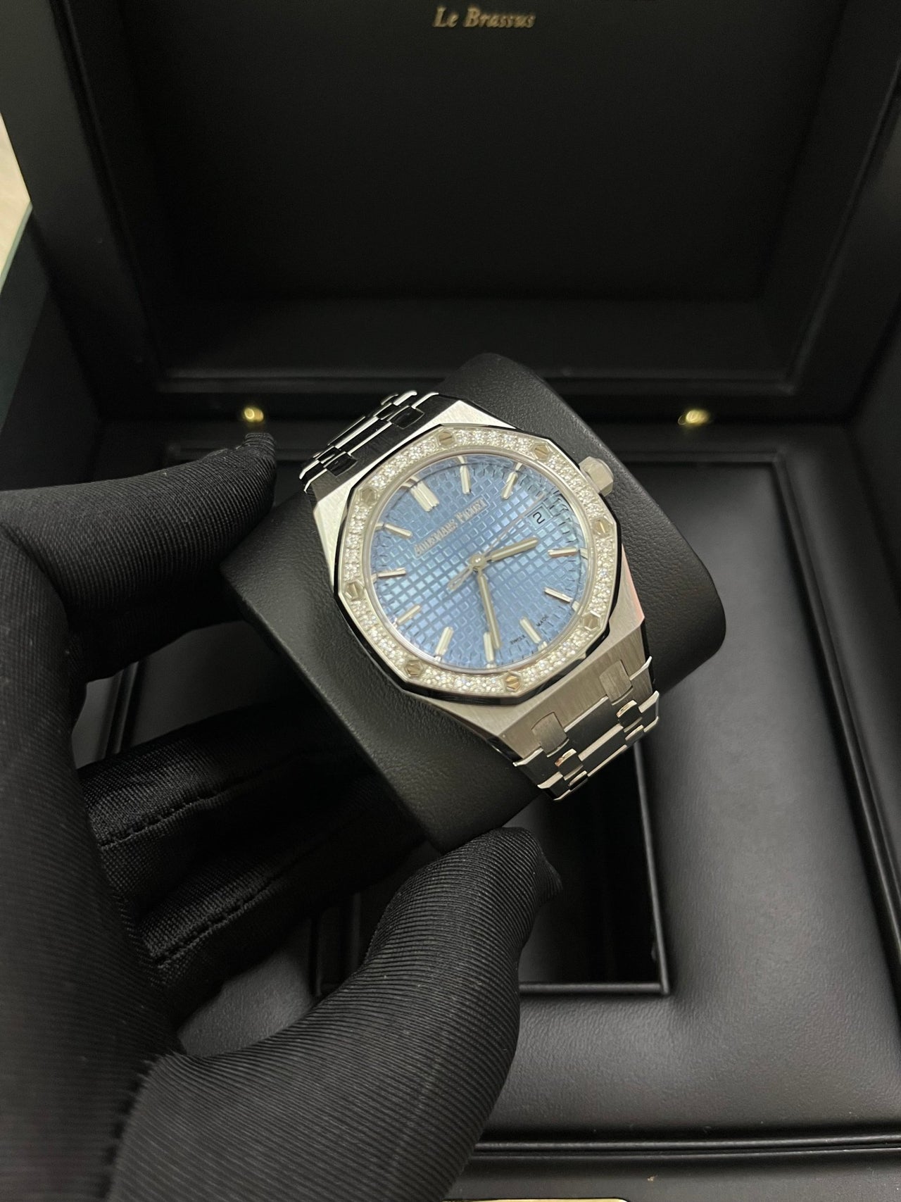 Audemars Piguet Royal Oak Selfwinding Ice Blue Dial 77451ST.ZZ.1361ST.03 - WatchesOff5th