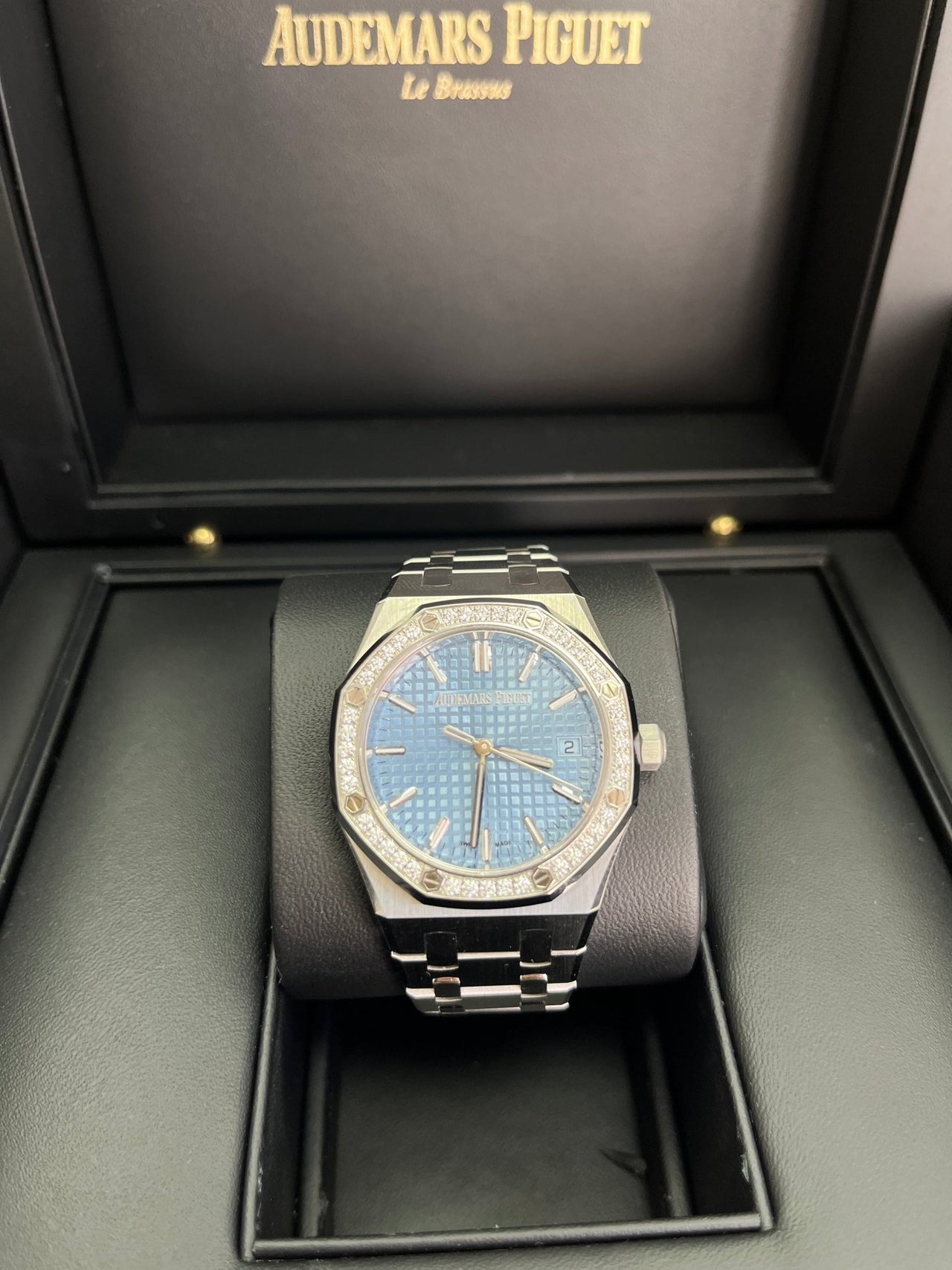 Audemars Piguet Royal Oak Selfwinding Ice Blue Dial 77451ST.ZZ.1361ST.03 - WatchesOff5th