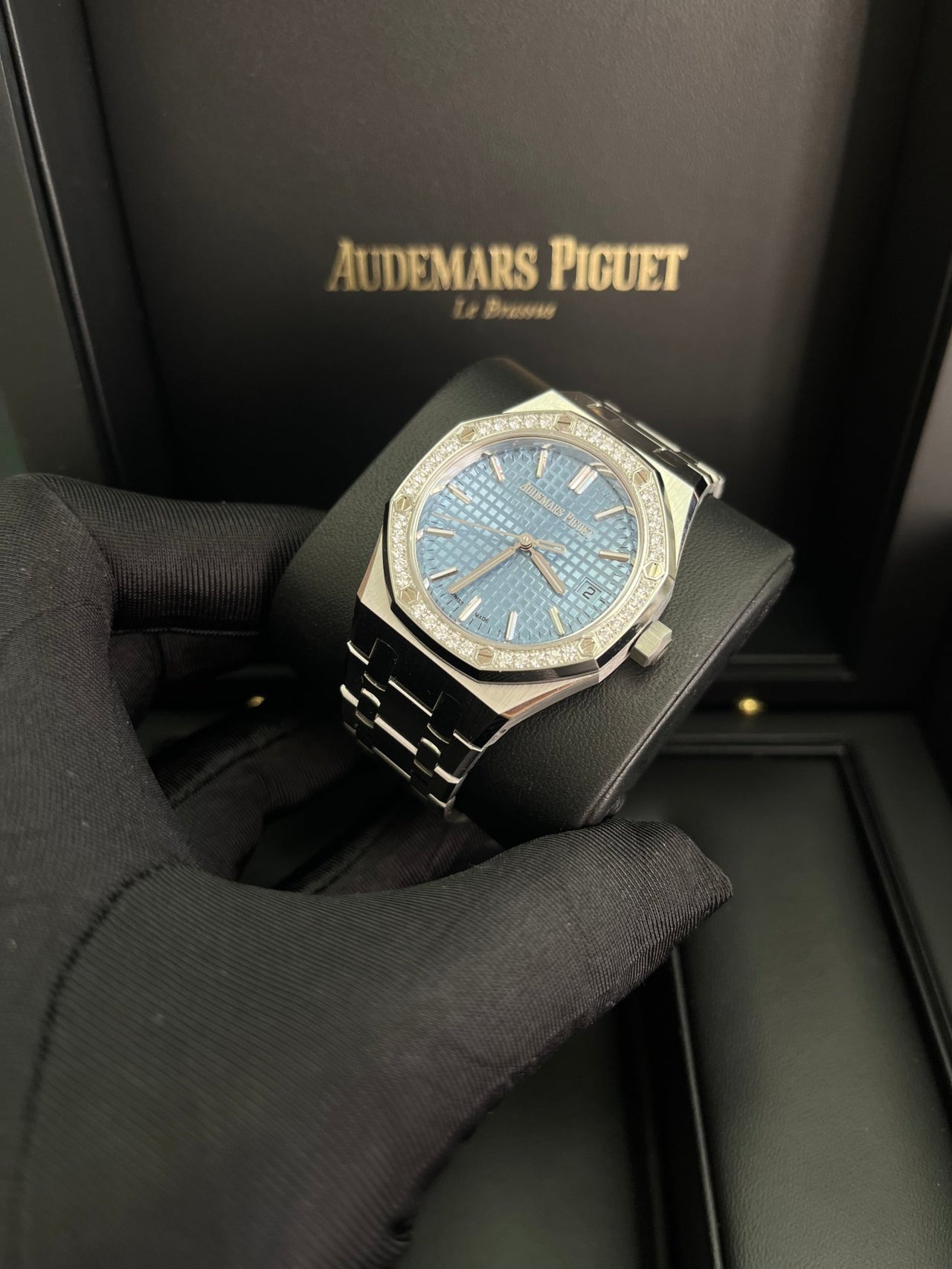 Audemars Piguet Royal Oak Selfwinding Ice Blue Dial 77451ST.ZZ.1361ST.03 - WatchesOff5th