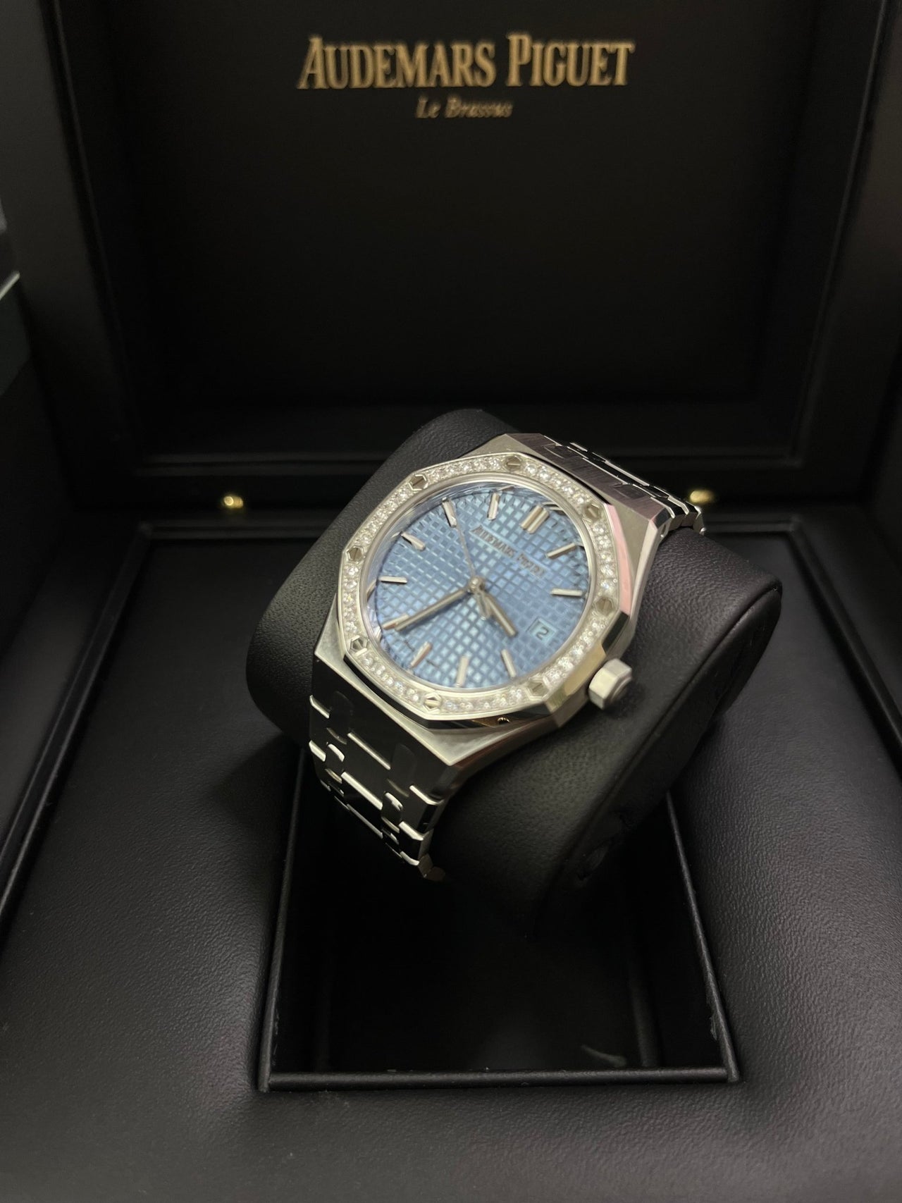 Audemars Piguet Royal Oak Selfwinding Ice Blue Dial 77451ST.ZZ.1361ST.03 - WatchesOff5th