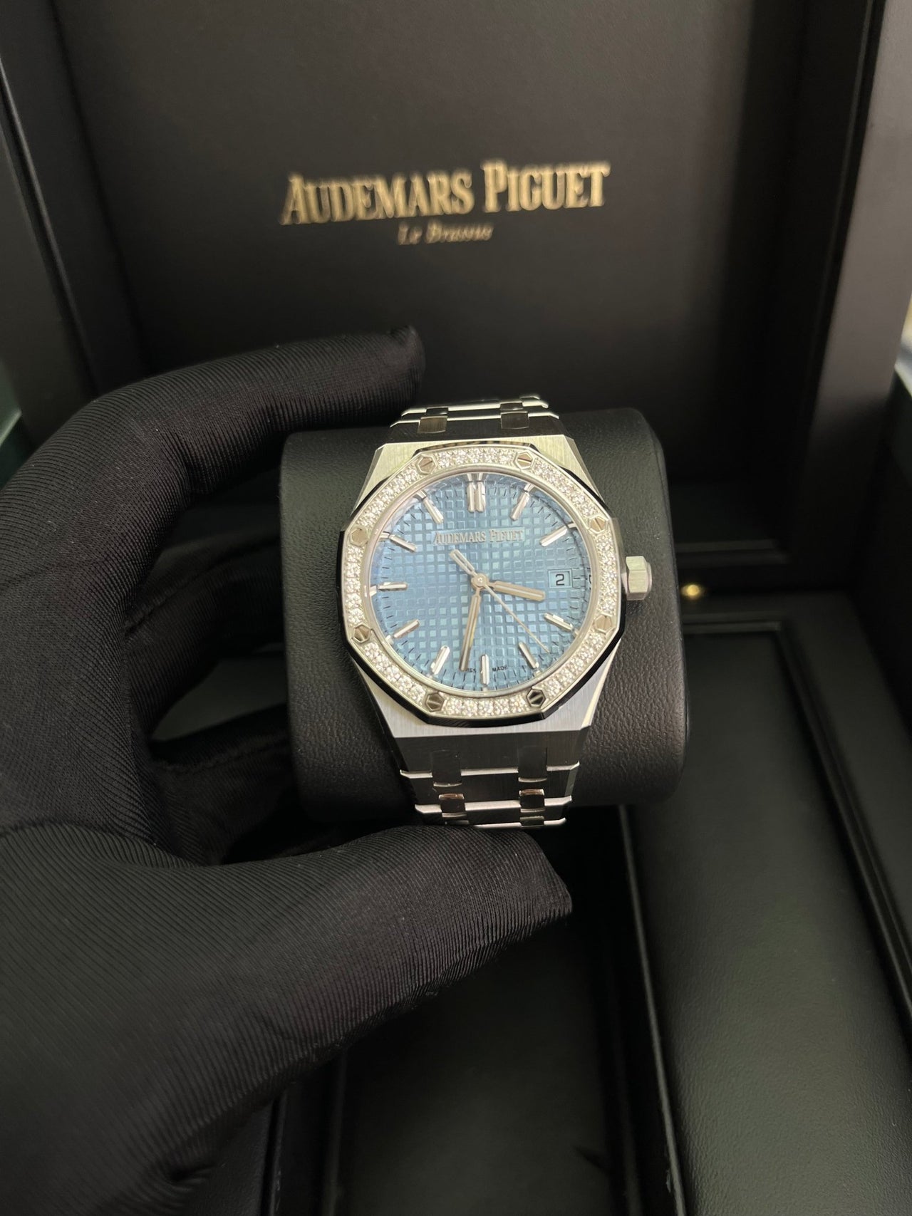 Audemars Piguet Royal Oak Selfwinding Ice Blue Dial 77451ST.ZZ.1361ST.03 - WatchesOff5th