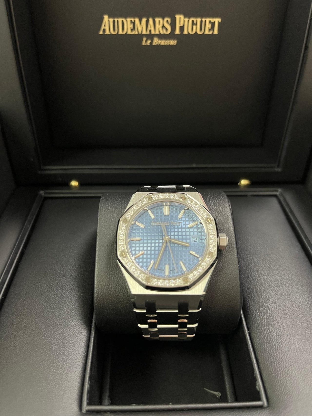 Audemars Piguet Royal Oak Selfwinding Ice Blue Dial 77451ST.ZZ.1361ST.03 - WatchesOff5th