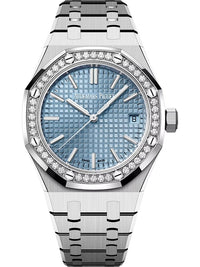 Thumbnail for Audemars Piguet Royal Oak Selfwinding Ice Blue Dial Diamond Bezel 15551ST.ZZ.1356ST.04 - WatchesOff5th