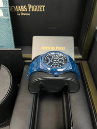 Thumbnail for Audemars Piguet Royal Oak Selfwinding Perpetual Calendar 41mm Bleu Nuit Ceramic Blue Dial Fixed Bezel (Ref 26674CD.OO.1225CD.01) - WatchesOff5thWatch