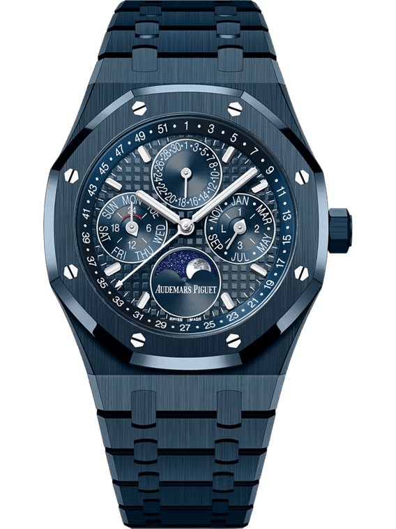 Audemars Piguet Royal Oak Perpetual Calendar 26674CD in blue Bleu Nuit ceramic