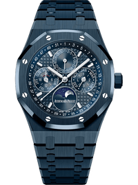 Thumbnail for Audemars Piguet Royal Oak Selfwinding Perpetual Calendar 41mm Bleu Nuit Ceramic Blue Dial Fixed Bezel (Ref 26674CD.OO.1225CD.01) - WatchesOff5thWatch