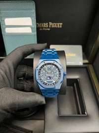 Thumbnail for Audemars Piguet Royal Oak Selfwinding Perpetual Calendar 41mm Bleu Nuit Ceramic Blue Dial Fixed Bezel (Ref 26674CD.OO.1225CD.01) - WatchesOff5thWatch