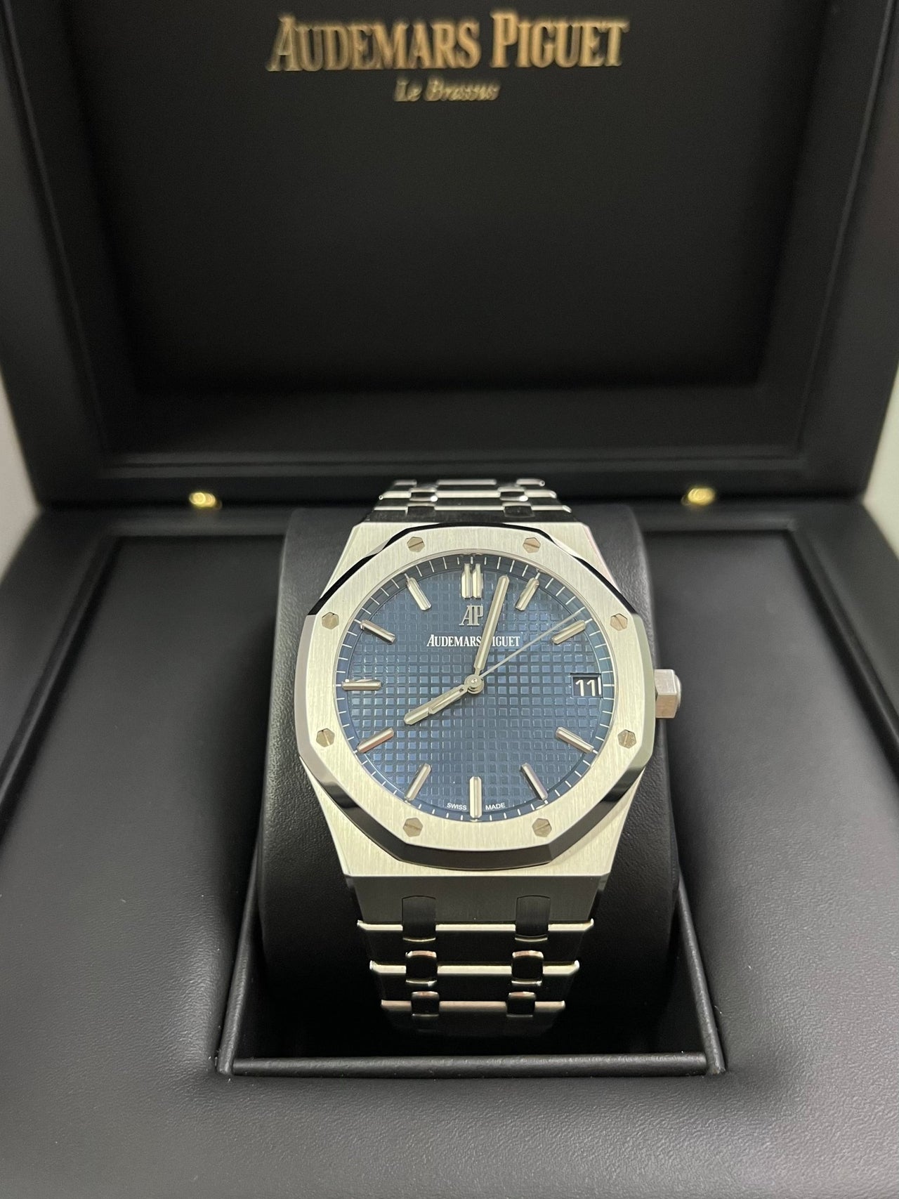 Ap royal oak 15500 blue dial sale