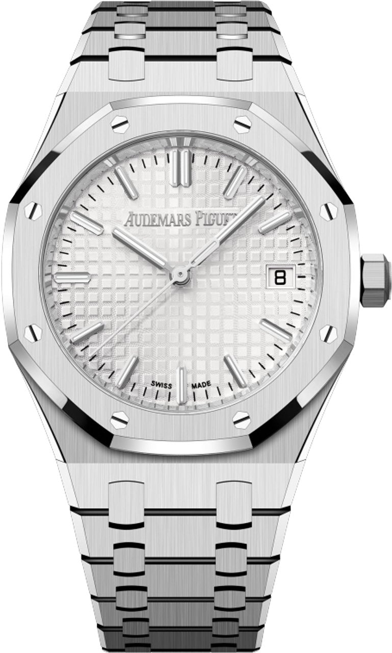 Audemars Piguet Royal Oak Selfwinding White Dial 34 mm (Ref# 77450ST.OO.1361ST.02) - WatchesOff5th