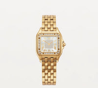 Thumbnail for Cartier Panthere de Cartier small model 18K yellow gold diamond bezel diamond dial Ref WJPN0094