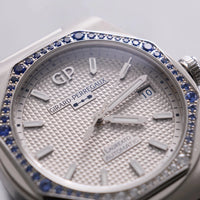Thumbnail for Girard-Perregaux Laureato 38mm Sapphire & Diamond — Rhodium Hobnail Dial, Stainless Steel Case & Integrated Bracelet 81005-11S3464-1CM - WatchesOff5thWristwatch