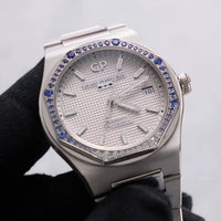 Thumbnail for Girard-Perregaux Laureato 38mm Sapphire & Diamond — Rhodium Hobnail Dial, Stainless Steel Case & Integrated Bracelet 81005-11S3464-1CM - WatchesOff5thWristwatch