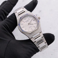 Thumbnail for Girard-Perregaux Laureato 38mm Sapphire & Diamond — Rhodium Hobnail Dial, Stainless Steel Case & Integrated Bracelet 81005-11S3464-1CM - WatchesOff5thWristwatch
