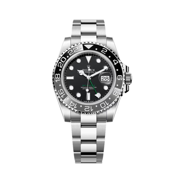 GMT-Master II Black Grey Bezel Oyster Bracelet 126710GRNR - WatchesOff5thWatch