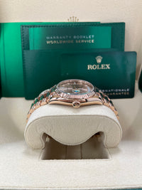 Thumbnail for Rolex Day-Date 36 Everose Gold Day-Date 36 Watch - Fluted Bezel - Rosé Diamond Dial - President 128235