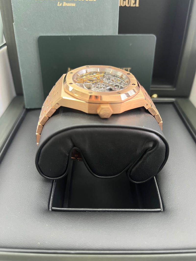 Audemars Piguet Royal Oak - 37mm Skeleton Rose Gold - Double Balance Wheel Openworked -PreOwned (Ref# 15467OR.OO.1256OR.01)