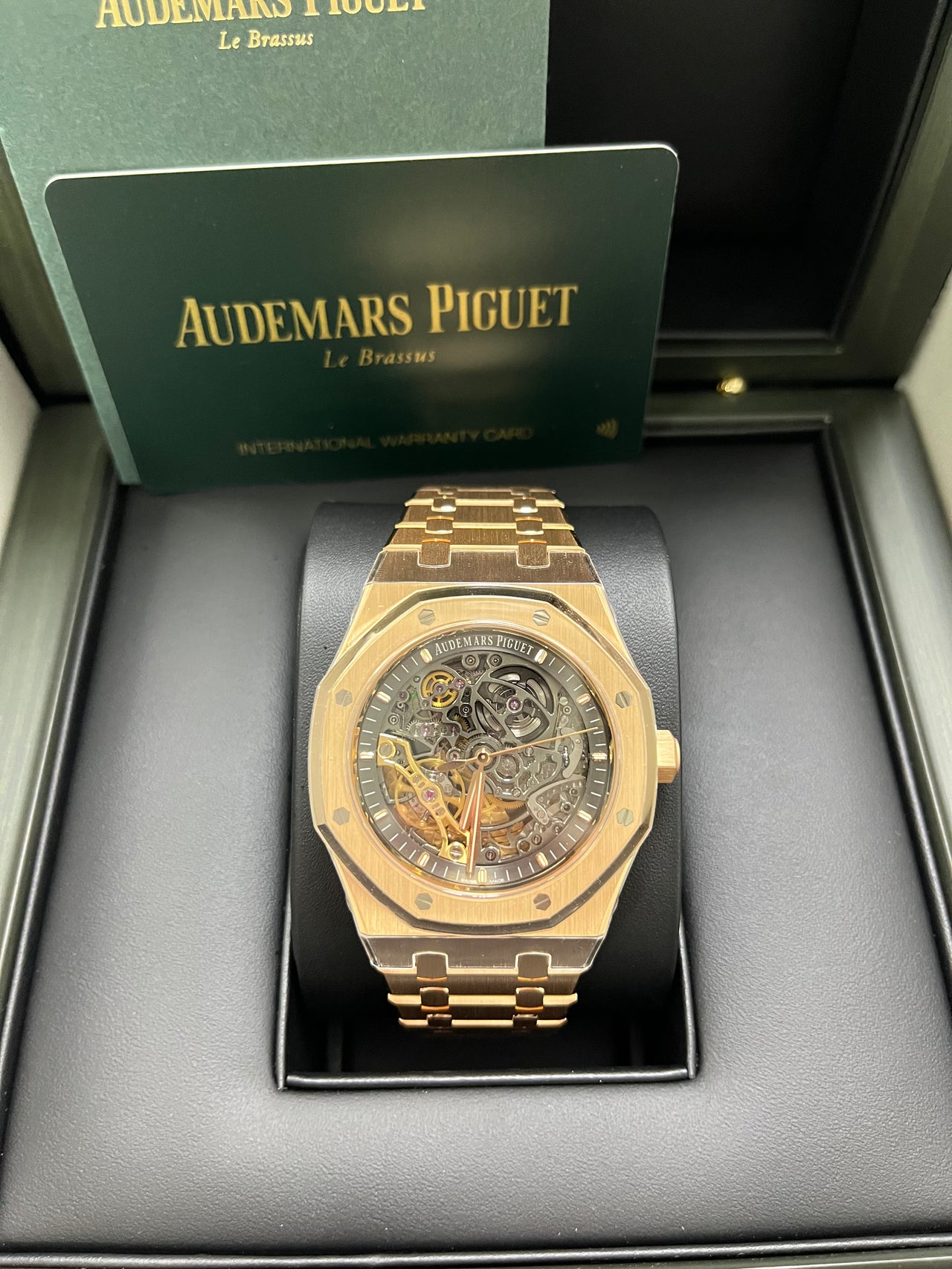 Audemars Piguet Royal Oak Rose Gold 41mm Double Balance Wheel Openwork Skeleton (Ref # 15407OR.OO.1220OR.01)