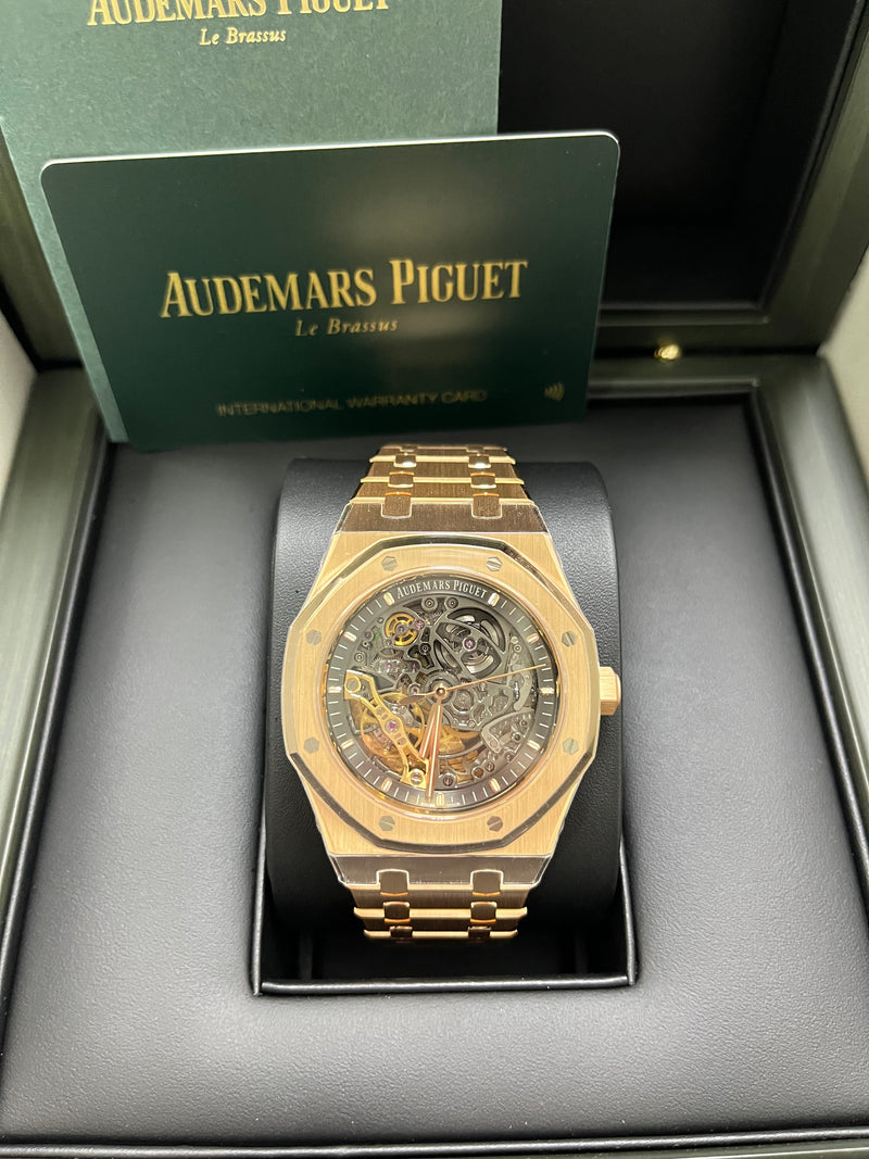 Audemars Piguet Royal Oak Rose Gold Openworked Watch 15407OR.OO