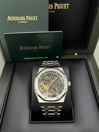 Thumbnail for Audemars Piguet Royal Oak Double Balance Wheel Openwork/ Stainless Steel/ Skeleton Dial (Ref#15407ST.OO.1220ST.01)