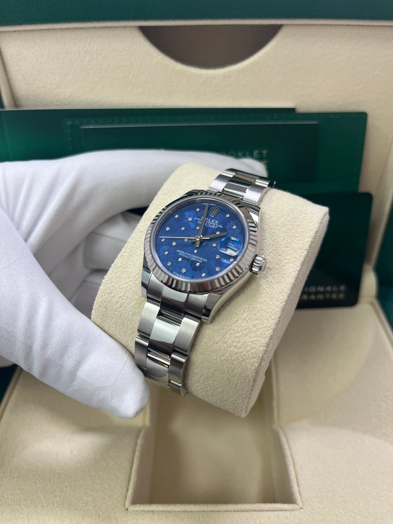 Rolex datejust 31mm clearance blue dial