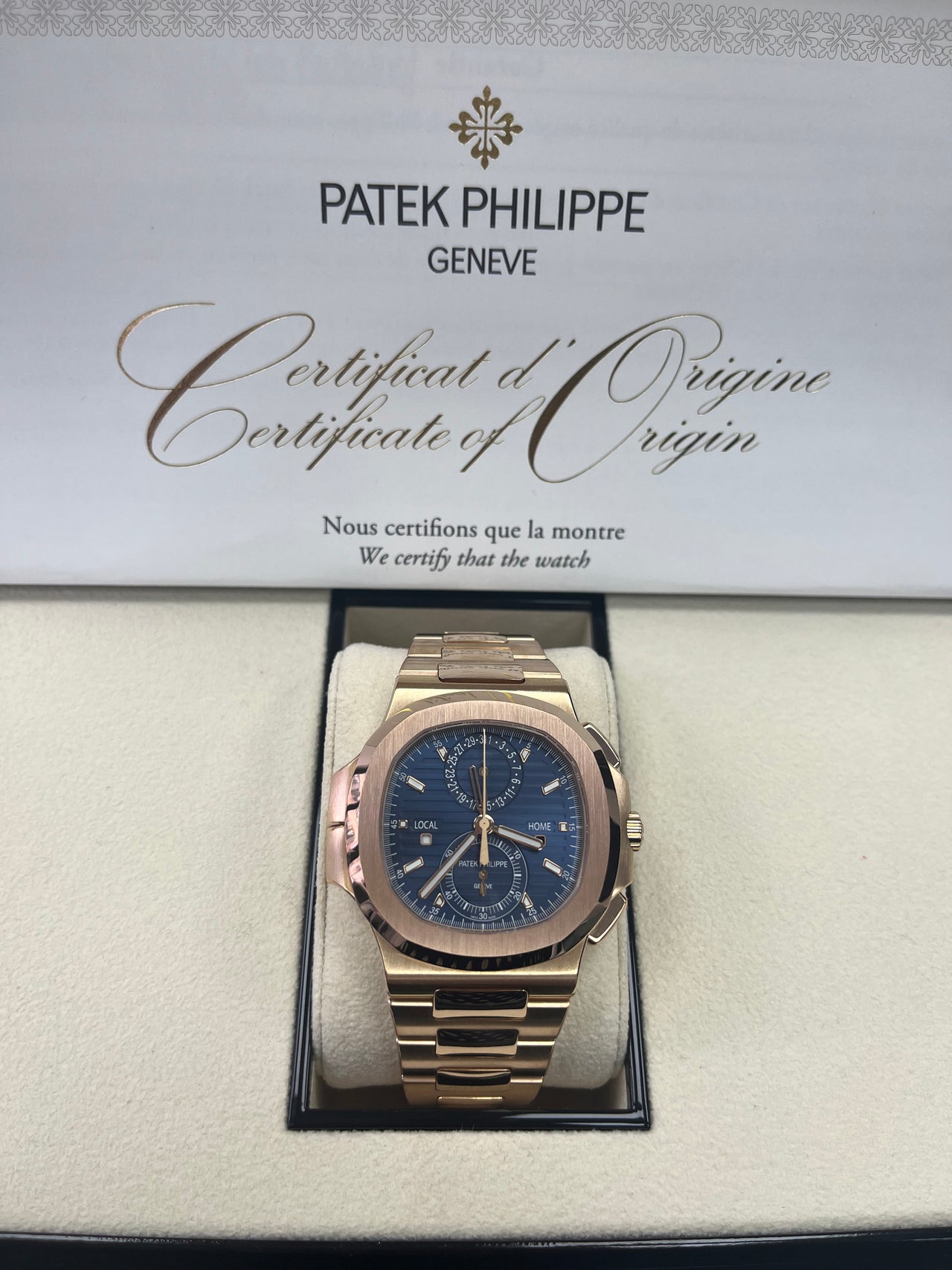 Patek Philippe Nautilus Travel Time Chronograph (Ref# 5990/1R-001)