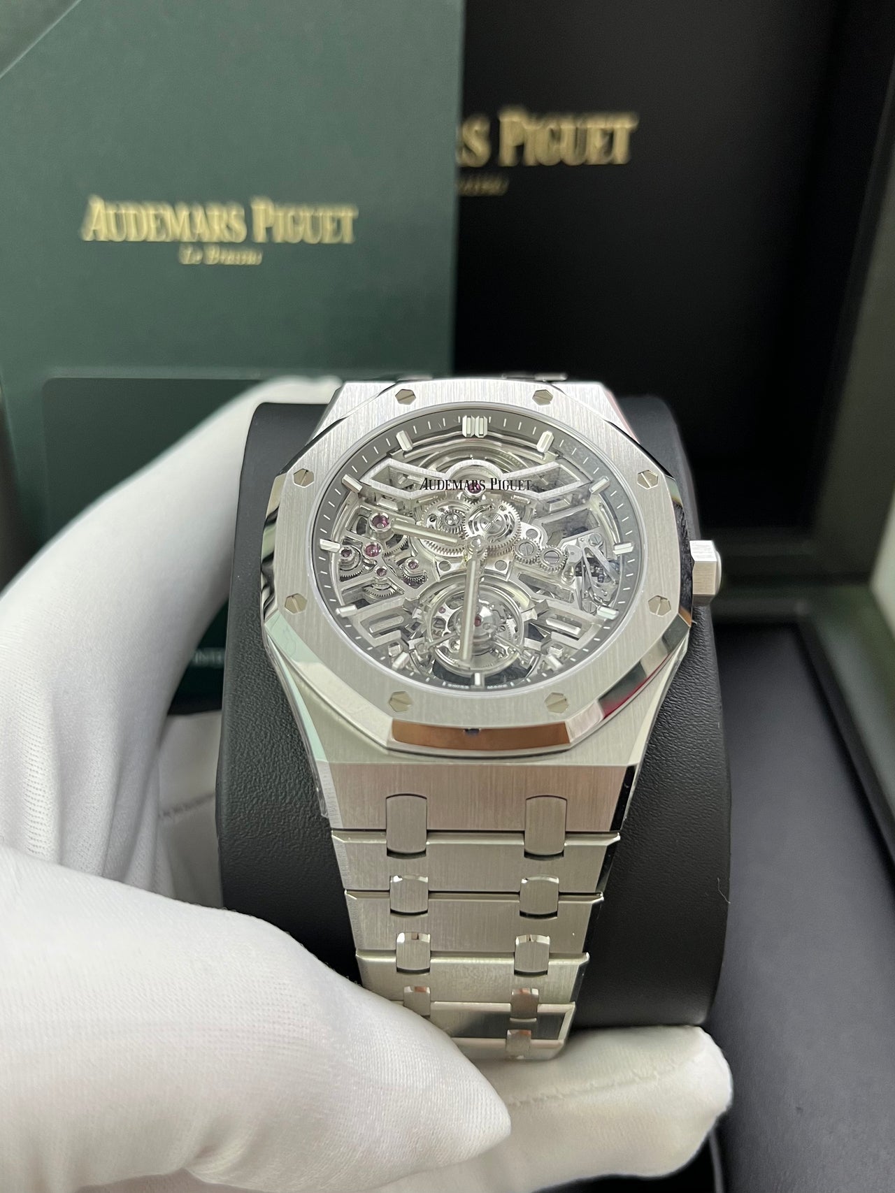 Audemars Piguet Royal Oak Tourbillon Flying Tourbillon Squelette Reference 26735ST.OO.1320ST.02