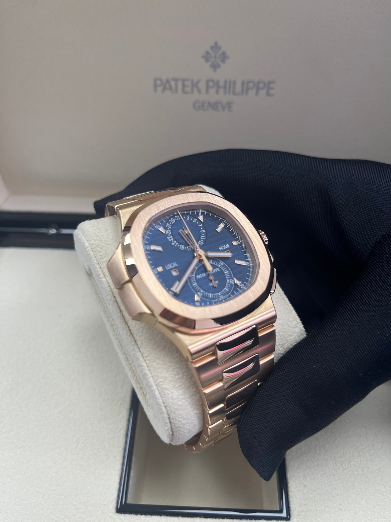 Patek Philippe Nautilus Travel Time Chronograph (Ref# 5990/1R-001)