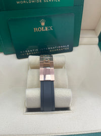 Thumbnail for Rolex Yacht-Master 37mm Rose Gold - Black Dial - Oysterflex Strap (Ref# 268655)