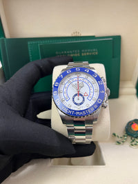 Thumbnail for Rolex Yacht-Master II Stainless Steel - Matte White Mercedes Dial (Ref# 116680)