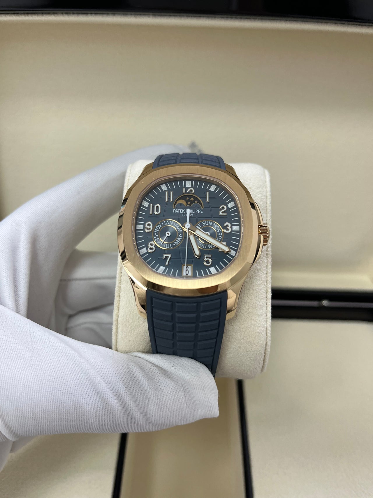 Patek Philippe Aquanaut Luce Annual Calendar Rose Gold (Reference # 5261R-001)