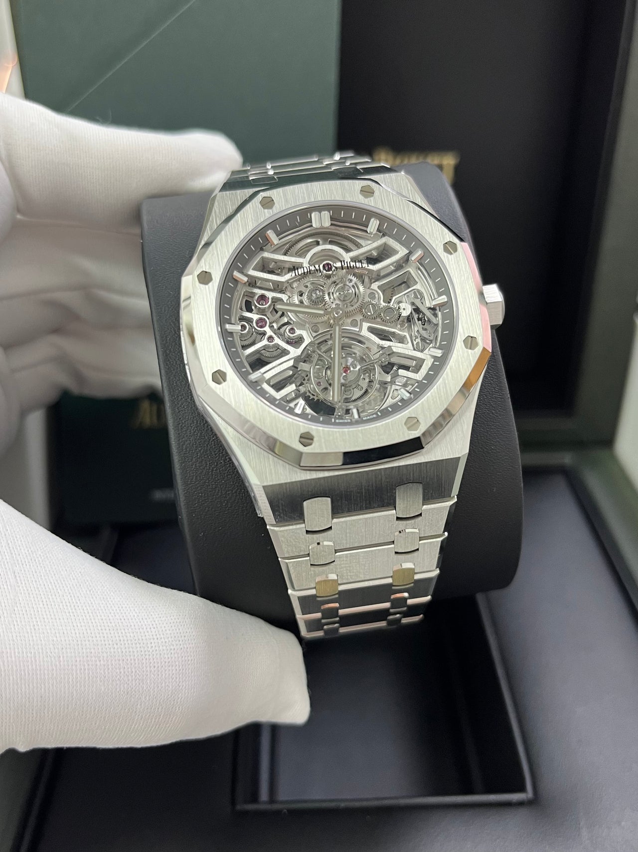 Audemars Piguet Royal Oak Tourbillon Flying Tourbillon Squelette Reference 26735ST.OO.1320ST.02