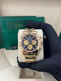 Thumbnail for Rolex Daytona Paul Newman Yellow Gold Daytona Black Dial Yellow Subdials 116508