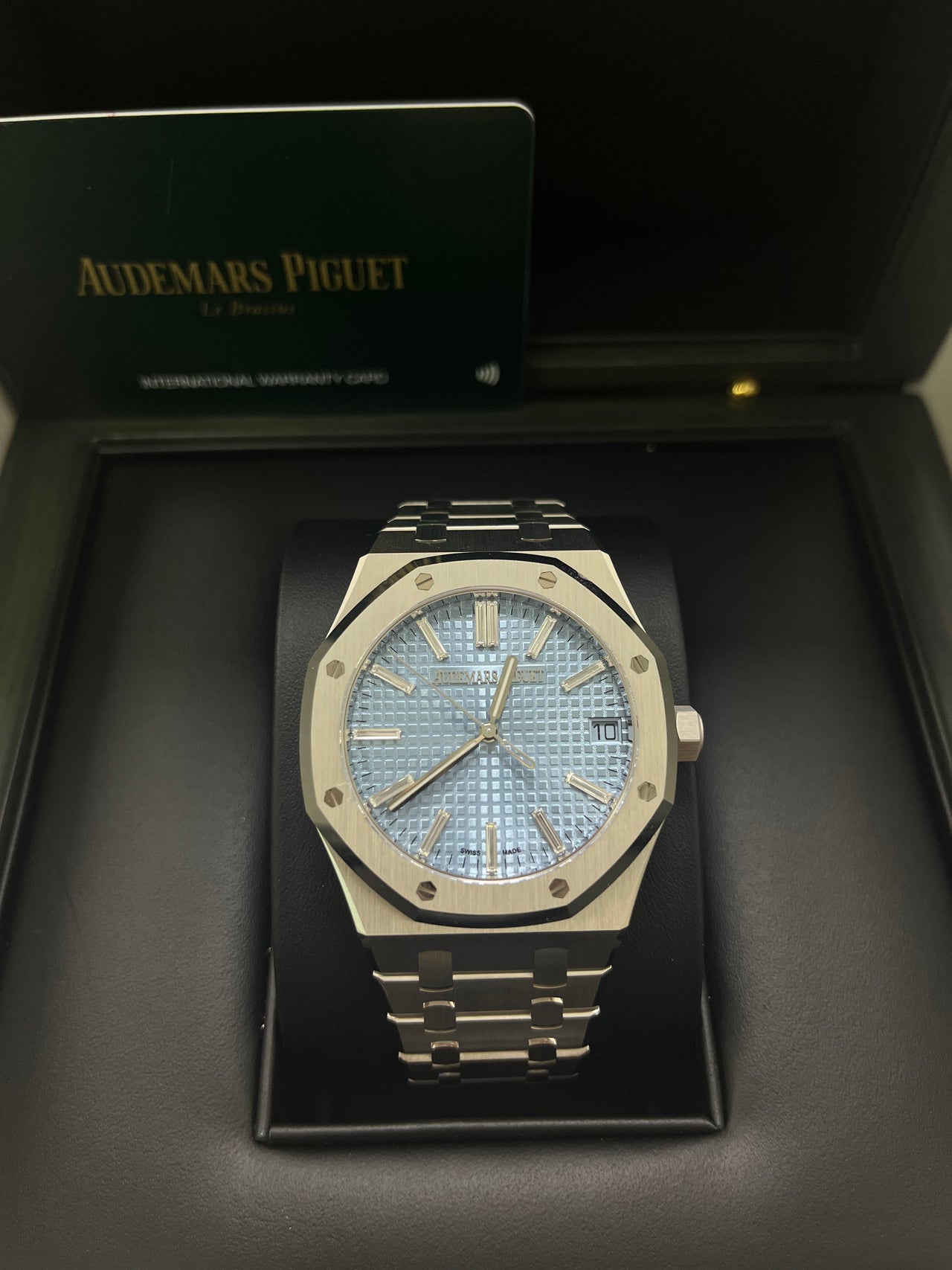 Audemars Piguet Royal Oak Limited Edition of 100 Ice Blue Baguette Dial 15510BC.OO.1320BC.01