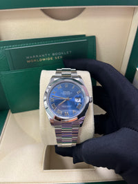 Thumbnail for Rolex Datejust 41mm “Blue Roman Dial” Oyster Bracelet Reference # 126300