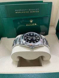 Thumbnail for Rolex Explorer Oystersteel 40 Watch Smooth Bezel Black Index Arabic Dial Oyster Bracelet 224270