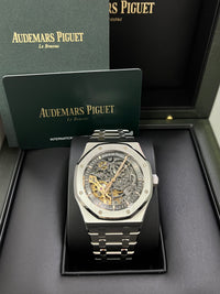 Thumbnail for Audemars Piguet Royal Oak Double Balance Wheel Openwork/ Stainless Steel/ Skeleton Dial (Ref#15407ST.OO.1220ST.01)