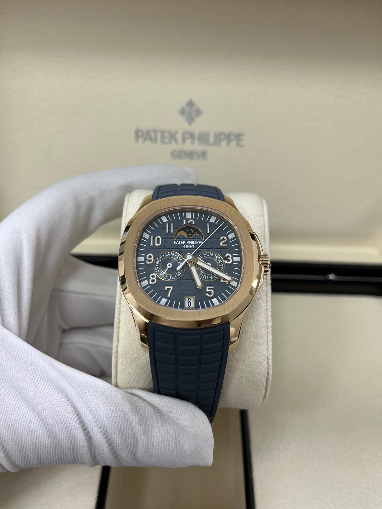 Patek Philippe Aquanaut Luce Annual Calendar Rose Gold (Reference # 5261R-001)