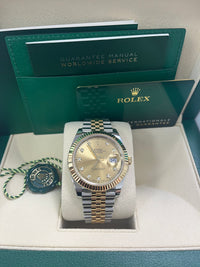 Thumbnail for Rolex Datejust 41 Champagne Diamond Dial Steel & Yellow Gold 126333