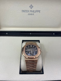 Thumbnail for Patek Philippe Nautilus Moon Phase Rose Gold 40mm Brown Black Dial 5712/1R-001