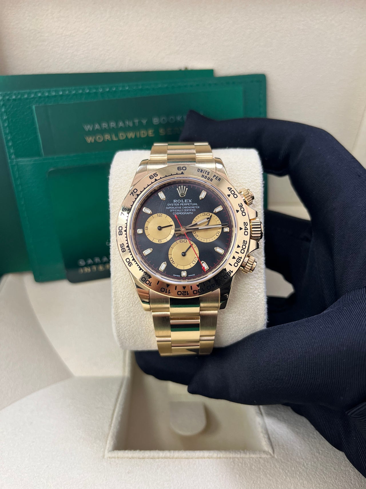 Rolex Daytona Paul Newman Yellow Gold Daytona Black Dial Yellow Subdia WatchesOff5th