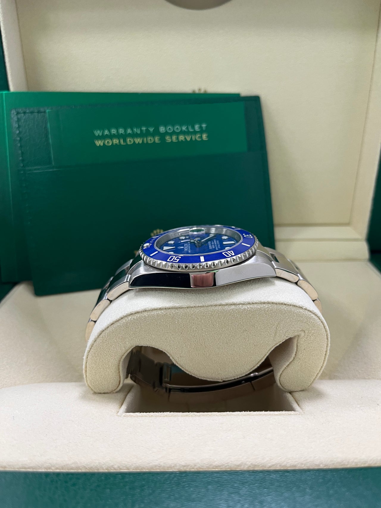 Rolex Submariner Date 40mm White Gold Blue Dial Smurf (Reference 116619LB)