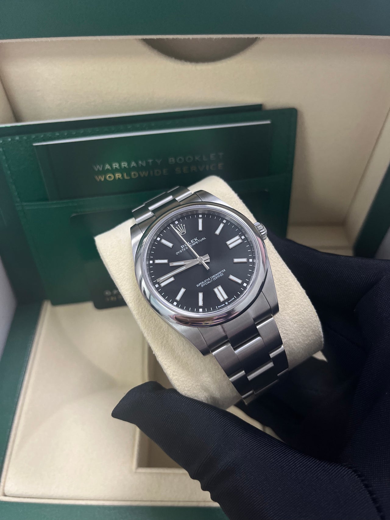 Rolex Oyster Perpetual 41 Black dial 124300 WatchesOff5th