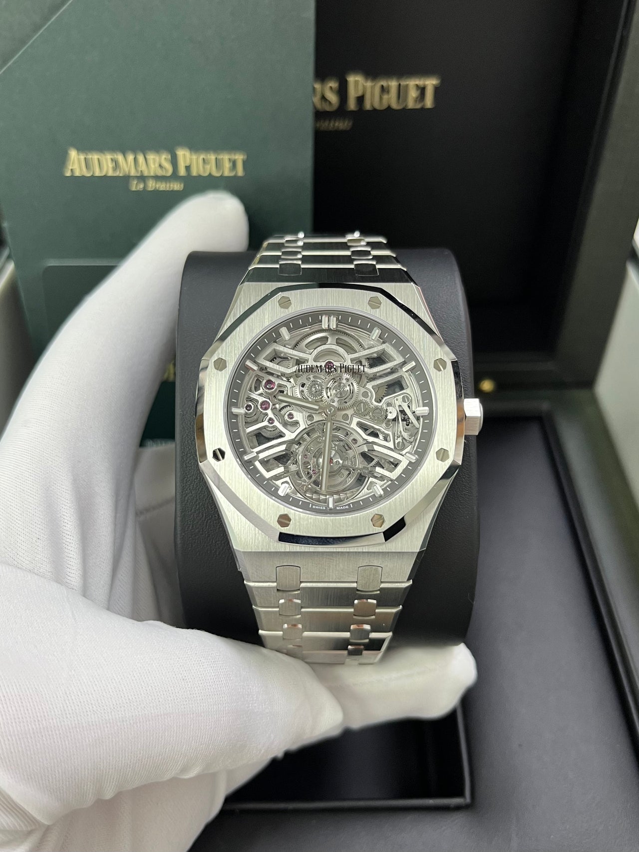 Audemars Piguet Royal Oak Tourbillon Flying Tourbillon Squelette Reference 26735ST.OO.1320ST.02