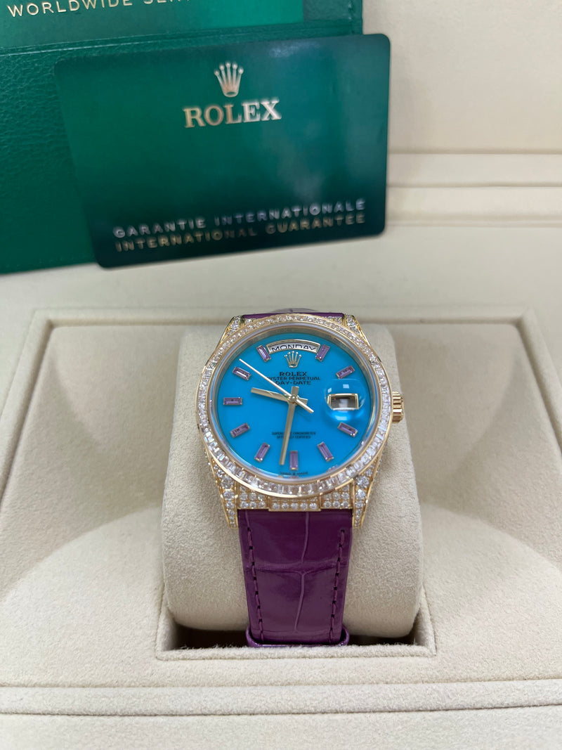 Rolex day date clearance purple