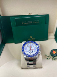 Thumbnail for Rolex Yacht-Master II Stainless Steel - Matte White Mercedes Dial (Ref# 116680)